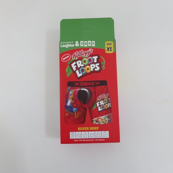 (#N) SWAG Kellogg's Froot Loops Boxer Brief Underwear Red - Picture 5 of 6